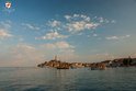View of the Rovinj town center from the promenade