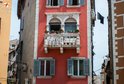 Detail von einem Balkon in Rovinj